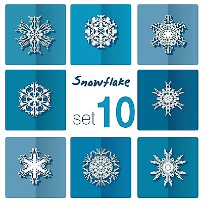 EPS 해외이미지 디자인 하늘색 크리스마스 겨울 일러스트 사람없음 장식 세트 흰색 눈송이 화려 12월 눈꽃무늬 해외202004 해외일러스트 계절 기념일 컬러 컨셉 무늬 눈꽃 눈_날씨 파란색 날짜 파일형식 벡터 이미지허브