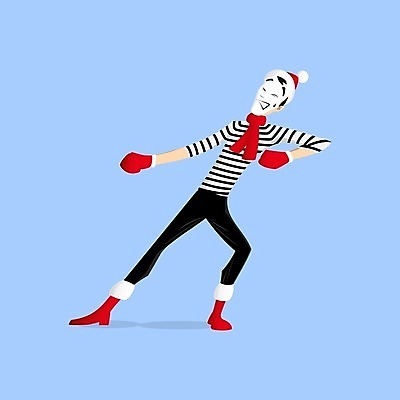 EPS 해외이미지 전통 손 남자 감정 얼굴 포즈 장갑 겨울 일러스트 거리 부츠 사람 검은색 목도리 놀람 줄무늬 공연 연주자 프랑스 광대 흰색 표현 그리기 배우 서커스 만화 극장 마임 예술가 파리 프랑스어 연극 고립 코미디언 해외202004 해외일러스트 직업 문자 잡화 계절 유럽 컬러 신발 무늬 모션 문화예술 표정 이벤트 신체부위 음악가 연예인 파일형식 벡터 나라 음악 이미지허브