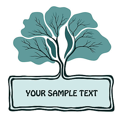 EPS 해외이미지 나무 백그라운드 일러스트 사각프레임 타이포그라피 사람없음 빈티지 민트색 해외202004 해외일러스트 식물 문자 컬러 컨셉 프레임 사각형 파일형식 벡터 이미지허브