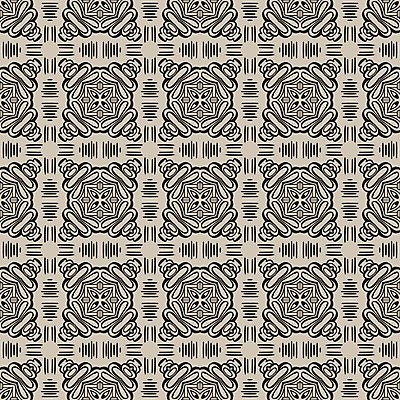 EPS 해외이미지 디자인 선 백그라운드 패턴 일러스트 벽지 추상 검은색 우아함 타일 복고 정사각형 해외202004 해외일러스트 도형 컬러 컨셉 무늬 파일형식 벡터 이미지허브