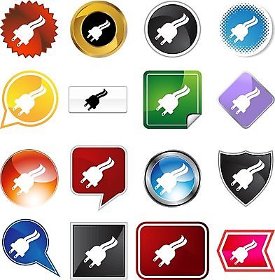 EPS 해외이미지 일러스트 파란색 힘 흰색 플러그 코드 고립 해외202004 해외일러스트 컬러 파일형식 벡터 이미지허브