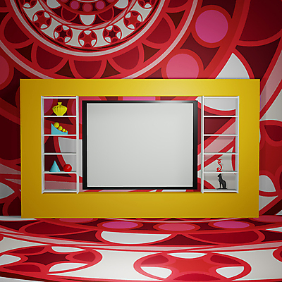 포토 JPG 해외이미지 템플릿 포스터 벽 액자 실내 액자틀 사람없음 내부 3D 방 목업 해외202004 해외포토 틀 디지털합성 파일형식 이미지허브