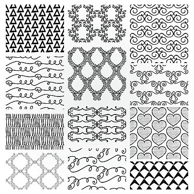 EPS 해외이미지 패턴 일러스트 추상 사람없음 검은색 하트 화려 그림 해외202004 해외일러스트 모양 컬러 컨셉 무늬 파일형식 벡터 이미지허브