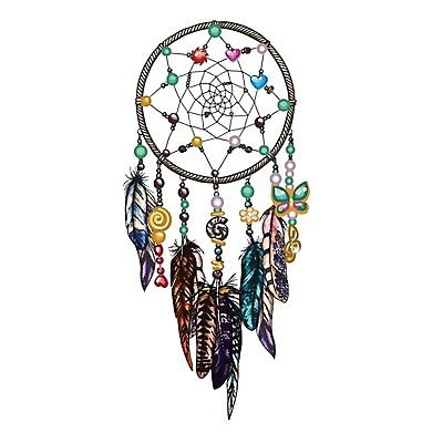 EPS 해외이미지 전통 일러스트 사람없음 장식 컬러풀 꿈 화려 깃털 부적 드림캐쳐 해외202004 해외일러스트 컬러 컨셉 파일형식 벡터 이미지허브