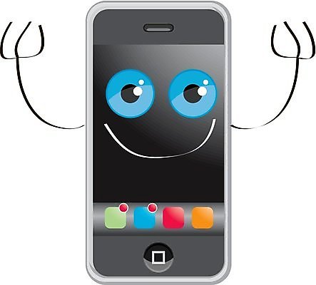 EPS 해외이미지 무기 백그라운드 일러스트 모바일 스마트폰 컬러풀 스크린 터치 흰색 네트워크 만화 스마트 블루투스 고립 해외202004 해외일러스트 컬러 컨셉 핸드폰 스마트기기 파일형식 벡터 이미지허브