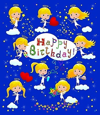 EPS 해외이미지 구름 꽃 행복 별 어린이 일러스트 텍스트 하늘 천사 소녀 파란색 컬러풀 노란색 케이크 페인트 하트 인사 신용카드 생일 만화 해외202004 해외일러스트 자연요소 모양 식물 여자 기념일 감정 컬러 디저트 사람 금융 예절 파일형식 벡터 이미지허브