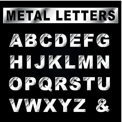 EPS 해외이미지 캐릭터 디자인 알파벳 산업 백그라운드 일러스트 텍스트 미래 타이포그라피 빛 세트 금속 검은색 회색 은색 편지 철 심볼 사인 심플 광택 타입 고립 백금 철강 세련 해외202004 해외일러스트 일러캐릭터 문자 영어 컬러 컨셉 재질 파일형식 벡터 이미지허브