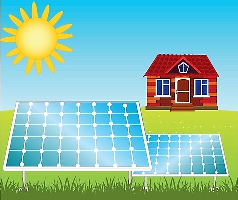 EPS 해외이미지 일러스트 자연 주택 풍경 여름 태양 에너지 뜨거움 허브 생태계 패널 엘리먼트 해외202004 해외일러스트 자연요소 식물 계절 건물 파일형식 벡터 이미지허브