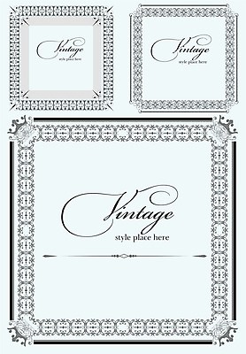 EPS 해외이미지 디자인 일러스트 프레임 사람없음 장식 빈티지 고급 우아함 바로크 빅토리아 해외202004 해외일러스트 컨셉 파일형식 벡터 이미지허브