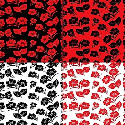 EPS 해외이미지 식물 디자인 꽃 백그라운드 잎 꽃무늬 패턴 일러스트 자연 벽지 추상 프레임 장식 빨간색 여름 유행 검은색 봄 소용돌이 흰색 화려 4 허브 그림 데이지 심플 윤곽 똑같은 해외202004 해외일러스트 계절 컬러 컨셉 무늬 숫자 회오리 생태계 파일형식 벡터 문자 이미지허브