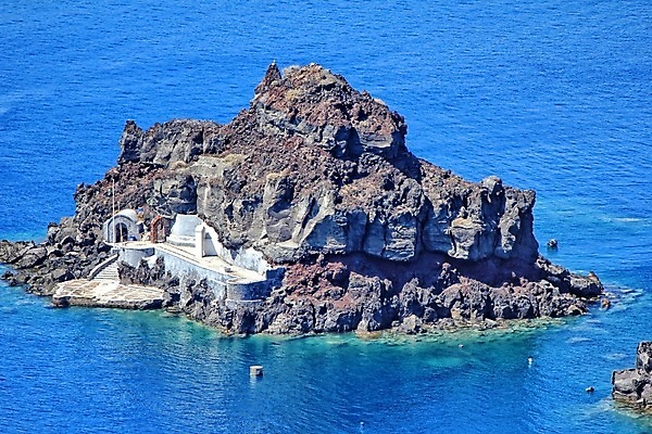 포토 JPG 해외이미지 유럽 바다 섬 여행 자연 하늘 풍경 사람없음 파란색 지중해 그리스 화산 분화구 산토리니 해외202004 해외포토 나라 컬러 산 생태계 파일형식 이미지허브