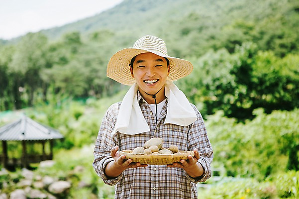 포토 JPG 주간 모자 남자 40대 채소 자연 감자 한명 미소 사람 동양인 성인 야외 아웃포커스 수건 농장 바구니 농사 한국인 농부 유기농 남자만 남자한명만 성인남자만 성인한명만 성인남자한명만 중년만 중년남자만 중년남자한명만 성인만 소상공인 국내포토 자연요소 직업 1 웰빙 잡화 중년 농업 촬영기법 표정 인종 경제 위생용품 상인 생태계 파일형식