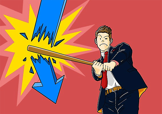 PSD 남자 화살표 일러스트 비즈니스 한명 사람 정장 성인 비즈니스라이프 방망이 비즈니스맨 하락 남자만 남자한명만 성인남자만 성인만 국내일러스트 1 라이프스타일 옷 컨셉 직장인 파일형식