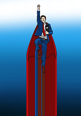 PSD 남자 일러스트 비즈니스 한명 사람 정장 성인 비즈니스라이프 비행 비즈니스맨 망토 슈퍼맨 남자만 남자한명만 성인남자만 성인만 국내일러스트 1 라이프스타일 옷 직장인 영웅 파일형식