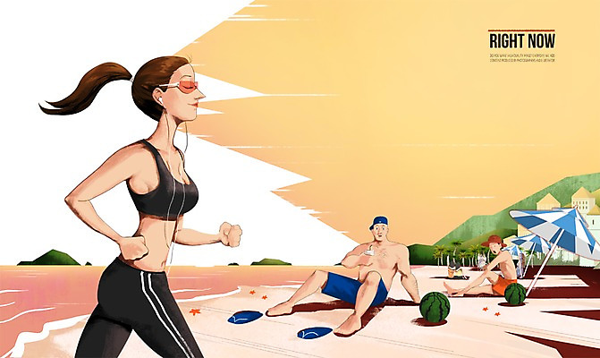 주간 PSD 응시 여자 남자 수영복 스포츠 바다 이어폰 과일 일러스트 수박 사람 여러명 성인 해변 야외 일상 운동복 달리기 조깅 운동 음악감상 파라솔 목표 쪼리 열정 성인만 국내일러스트 자연요소 시선 옷 감정 음향기기 다수 컨셉 모션 건강 라이프 감상 샌들 파일형식