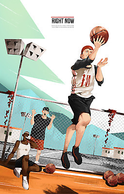 주간 PSD 응시 남자 스포츠 포즈 일러스트 농구 농구공 사람 성인 야외 일상 세명 운동 점프 목표 열정 철조망 남자만 성인남자만 성인만 국내일러스트 자연요소 시선 감정 컨셉 공 모션 건강 라이프 구기 파일형식