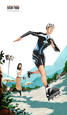 주간 PSD 응시 공원 여자 남자 스포츠 일러스트 사람 여러명 성인 야외 일상 운동 롤러블레이드 목표 헬멧 열정 성인만 국내일러스트 자연요소 시선 공공시설 감정 다수 컨셉 건강 취미 라이프 보호장비 파일형식