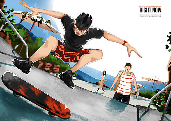 PSD 응시 공원 여자 남자 스포츠 포즈 일러스트 사람 여러명 성인 일상 운동 점프 스케이트보드 보드 목표 헬멧 열정 성인만 국내일러스트 시선 공공시설 감정 다수 컨셉 모션 건강 라이프 보드_스포츠 보호장비 파일형식