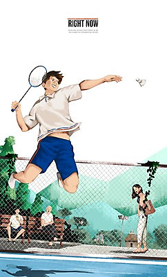 주간 PSD 응시 여자 남자 스포츠 일러스트 사람 여러명 성인 야외 일상 운동 점프 배드민턴라켓 목표 셔틀콕 열정 배드민턴 철조망 배드민턴장 성인만 국내일러스트 자연요소 시선 감정 스포츠용품 다수 컨셉 모션 건강 라이프 구기 라켓 파일형식