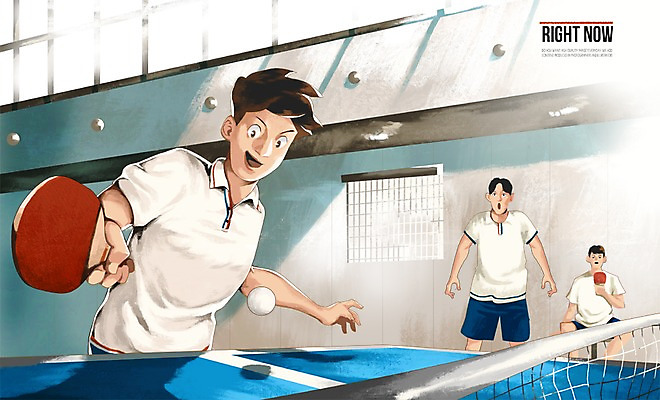 PSD 응시 남자 스포츠 일러스트 실내 사람 성인 일상 세명 운동 목표 탁구 열정 탁구공 탁구대 남자만 성인남자만 성인만 국내일러스트 시선 감정 컨셉 공 건강 내부 라이프 구기 탁구용품 파일형식