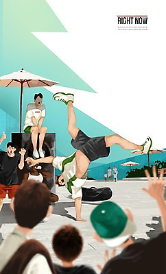 PSD 응시 공원 남자 스포츠 포즈 가방 일러스트 사람 여러명 성인 일상 운동 춤 파라솔 목표 비보이 열정 남자만 성인남자만 성인만 국내일러스트 시선 잡화 공공시설 감정 다수 컨셉 문화예술 건강 라이프 파일형식