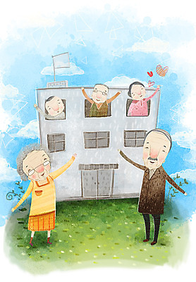 PSD 여자 교육 노년 남자 문화 안경 여유 일러스트 창문 학교 사람 여러명 성인 건물 일상 생활 실버라이프 문 깃발 센터 도심 복지 즐거움 노인만 성인만 국내일러스트 라이프스타일 건축물 잡화 감정 다수 라이프 도시 사회이슈 파일형식