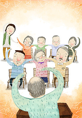 PSD 여자 교육 노년 남자 문화 여유 의자 일러스트 사람 앉기 여러명 성인 일상 생활 실버라이프 복지 즐거움 율동 노인만 성인만 국내일러스트 라이프스타일 감정 가구 다수 모션 라이프 사회이슈 파일형식