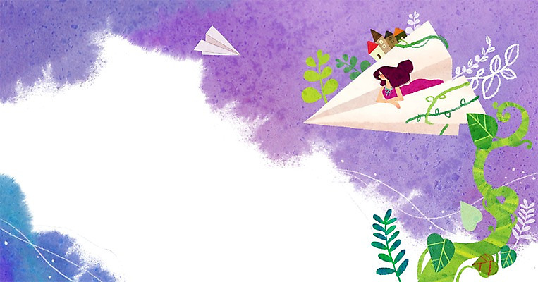 PSD 식물 여자 줄기 백그라운드 일러스트 상상 나뭇잎 주택 한명 사람 성인 판타지 비행 덩굴 종이비행기 순수 여자만 여자한명만 성인여자만 성인만 국내일러스트 1 컨셉 잎 건물 종이접기 파일형식