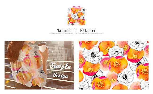 PSD 식물 디자인 옷 여자 꽃 ZIP 리본 백그라운드 패턴 일러스트 자연 한명 사람 선물상자 블라우스 활용 목업 여자만 여자한명만 국내일러스트 1 컨셉 상의 무늬 선물 상자 생태계 파일형식