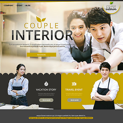 PSD 템플릿 커플 여자 남자 웹템플릿 이벤트페이지 사람 동양인 이벤트 여러명 성인 인테리어 웹 앞치마 한국인 붓 DIY 성인만 이미지템플릿 디자인 다수 인터넷 관계 인종 취미 페이지 파일형식