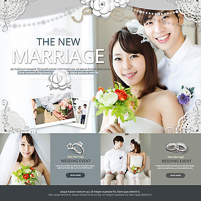 PSD 템플릿 커플 여자 남자 꽃 꽃다발 웨딩드레스 웹템플릿 결혼 이벤트페이지 동양인 이벤트 여러명 성인 웹 한국인 반지 머리핀 보석 티아라 커플반지 성인만 이미지템플릿 식물 드레스 다수 인터넷 장신구 관계 왕관 사람 인종 광석 페이지 파일형식