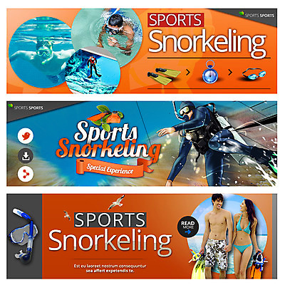 PSD 서양인 외국인 템플릿 배너 여자 남자 수영복 스포츠 웹템플릿 레저 어류 사람 여러명 성인 비키니 스노클링 물안경 오리발 스쿠버다이빙 웹배너 성인만 이미지템플릿 옷 다수 인종 수중동물 수상스포츠 수영용품 파일형식