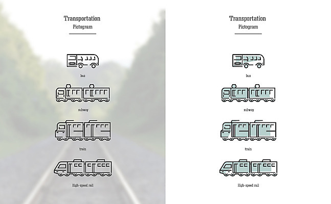 아이콘 육상교통 교통수단 교통 버스 대중교통 사람없음 세트 픽토그램 기차 전철 2D아이콘 AI파일 파일형식 벡터