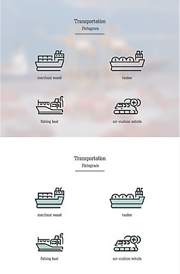 아이콘 교통수단 교통 수상교통 사람없음 세트 픽토그램 화물선 유조선 선박 2D아이콘 AI파일 배_교통 파일형식 벡터