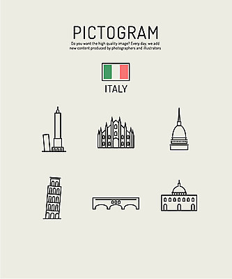 아이콘 건축물 사람없음 관광지 세트 픽토그램 성당 이탈리아 피사의사탑 랜드마크 2D아이콘 AI파일 건축 유럽 여행 종교건축 세계문화유산 파일형식 벡터