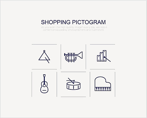 아이콘 악기 사람없음 쇼핑 세트 픽토그램 기타 건반 피아노 금관악기 북 트럼펫 실로폰 2D아이콘 AI파일 음악 현악기 타악기 관악기 건반악기 파일형식 벡터