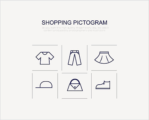 아이콘 모자 잡화 옷 신발 티셔츠 바지 사람없음 쇼핑 세트 치마 픽토그램 2D아이콘 AI파일 셔츠 하의 파일형식 벡터