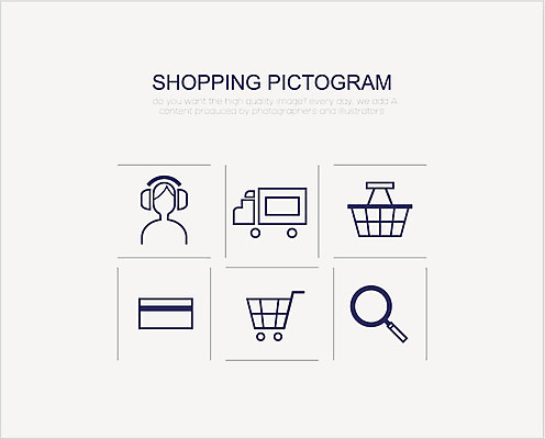 아이콘 돋보기 사람없음 쇼핑 세트 픽토그램 피규어 도움 장바구니 배송 텔레마케팅 2D아이콘 AI파일 컨셉 바구니 미니어처 서비스업 파일형식 벡터