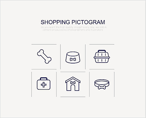 아이콘 디저트 뼈 사람없음 쇼핑 세트 픽토그램 구급상자 먹이 애견용품 개목걸이 개집 밥그릇 2D아이콘 AI파일 그릇 음식 의료용품 파일형식 벡터 반려용품