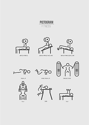 아이콘 사람모양 사람없음 세트 픽토그램 운동 헬스 팔굽혀펴기 벤치프레스 인클라인벤치프레스 맨몸운동 2D아이콘 AI파일 모양 건강 운동기구 파일형식 벡터