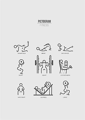 아이콘 사람모양 사람없음 세트 픽토그램 운동 헬스 런지 레그익스텐션 레그프레스 가교 2D아이콘 AI파일 모양 건축물 건강 파일형식 벡터