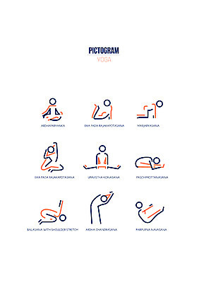 아이콘 포즈 요가 사람모양 사람없음 세트 픽토그램 운동 요가자세 균형 고양이자세 반달자세 현자세 전굴자세 2D아이콘 AI파일 모양 웰빙 건강 파일형식 벡터