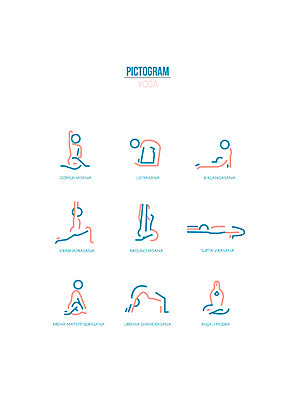 아이콘 포즈 요가 사람모양 사람없음 세트 픽토그램 운동 요가자세 낙타자세 아치자세 코브라자세 전사자세 2D아이콘 AI파일 모양 웰빙 건강 파일형식 벡터