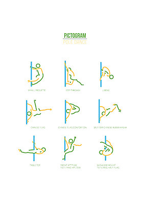 아이콘 스포츠 포즈 사람모양 사람없음 세트 픽토그램 운동 폴댄스 2D아이콘 AI파일 모양 건강 춤 파일형식 벡터