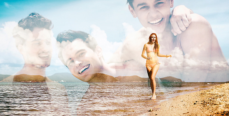 JPG 서양인 외국인 편집이미지 계절 여자 남자 휴가 사람 여러명 성인 해변 여름 비키니 디지털합성 디지털아트 다중노출 성인만 이미지편집 편집실사 수영복 바다 다수 촬영기법 인종 CG 파일형식