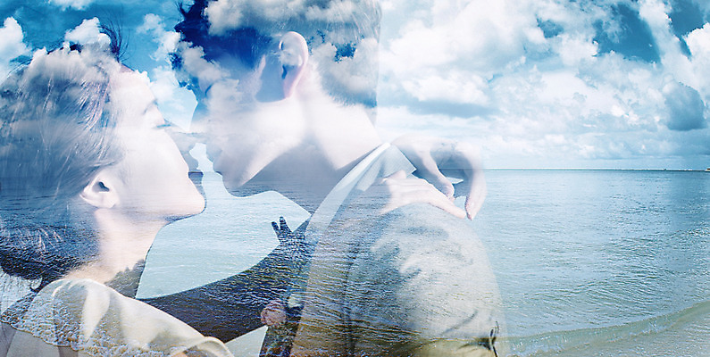 JPG 편집이미지 커플 계절 여자 남자 바다 키스 사람 동양인 성인 해변 두명 여름 한국인 디지털합성 디지털아트 다중노출 성인만 이미지편집 편집실사 관계 촬영기법 인종 CG 애정표현 파일형식