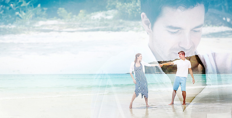 JPG 서양인 외국인 편집이미지 계절 여자 남자 바다 휴가 사람 성인 해변 세명 여름 디지털합성 디지털아트 다중노출 성인만 이미지편집 편집실사 촬영기법 인종 CG 파일형식