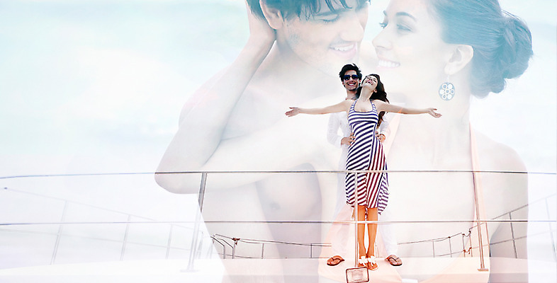 JPG 서양인 외국인 편집이미지 커플 계절 여자 남자 요트 휴가 사람 여러명 성인 여름 디지털합성 디지털아트 다중노출 성인만 이미지편집 편집실사 다수 배_교통 관계 촬영기법 인종 CG 파일형식