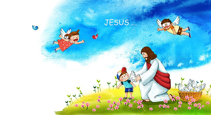 PSD 식물 여자 남자 꽃 기독교 종교 어린이 캘리배경 날개 일러스트 조류 수채화 사람 여러명 성인 바구니 믿음 희망 예수 국내일러스트 동물 감정 다수 백그라운드 신_종교 파일형식