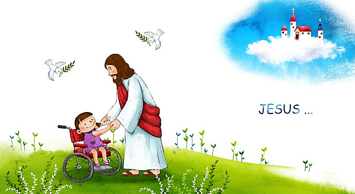 PSD 구름 여자 남자 기독교 종교 어린이 캘리배경 일러스트 조류 수채화 사람 성인 두명 교회 믿음 손잡기 희망 예수 기적 휠체어 국내일러스트 자연요소 동물 감정 백그라운드 종교건축 모션 건물 신_종교 파일형식